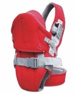 Porte bébé avec capuche - Rouge