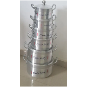 Marmites en aluminium série de 7 pièces