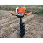 Tarière motorisée Poids avec mèche 13kg Cylindrée 72cc Moteur 1.8kw Volume du réservoir 0.75l