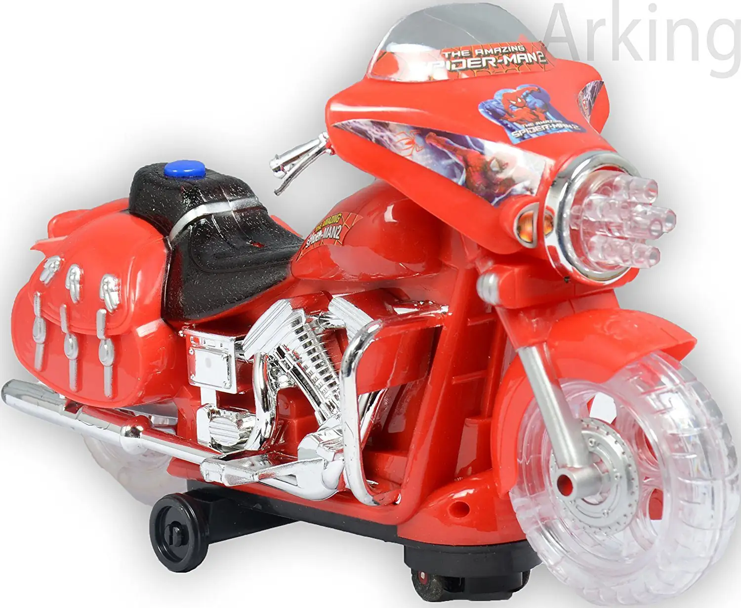 Moto spider man jouets LED à piles lumières clignotantes meilleur cadeau pour les enfants – Image 4