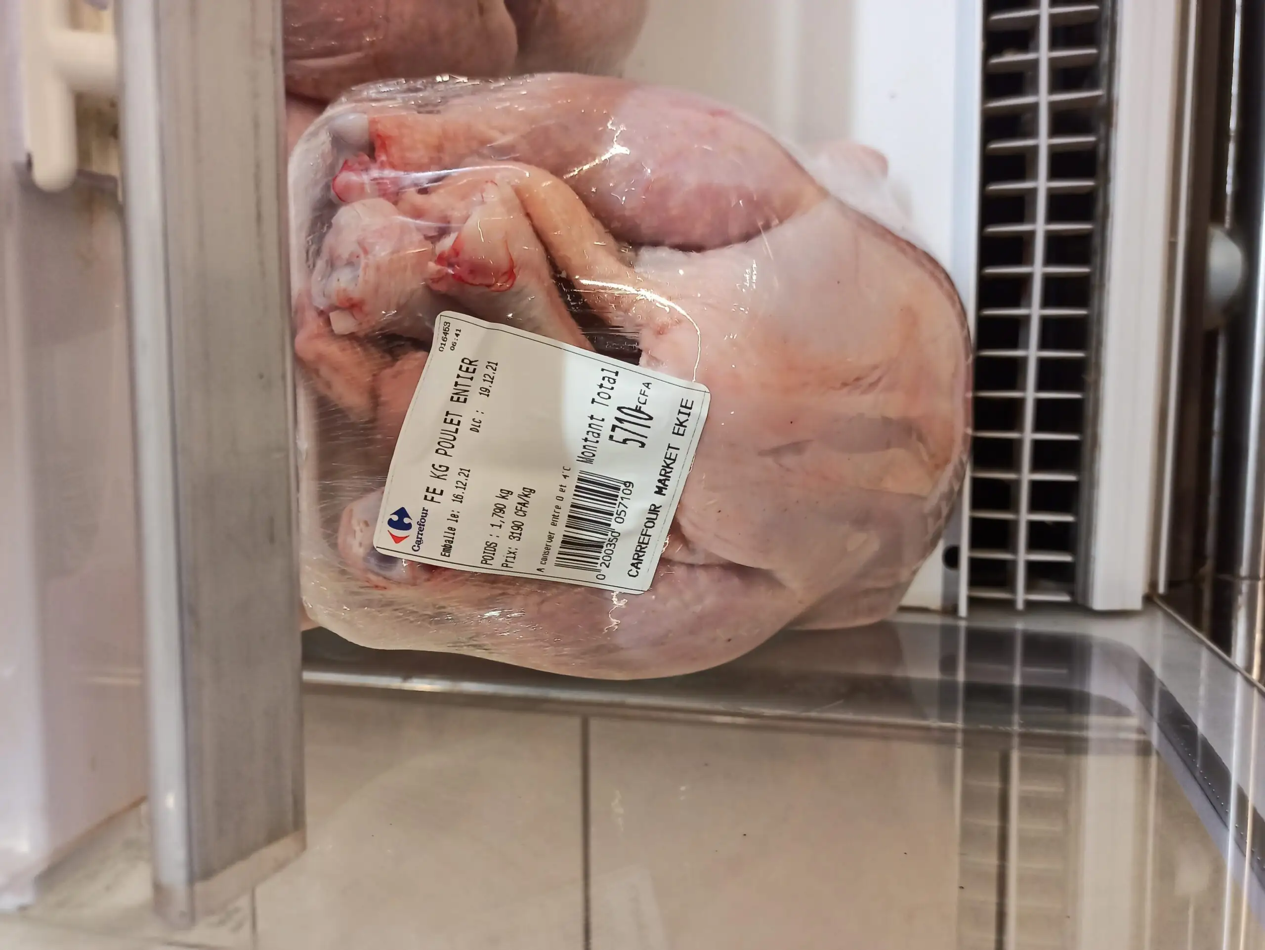Poulet de chair 1.8Kg