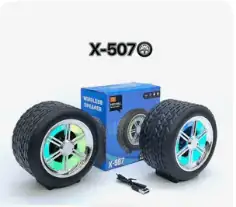 Haut-parleurs sans fil avec Bluetooth sous forme de roue – Image 3