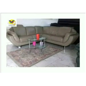 Salon d'angle 100% en cuir - 234