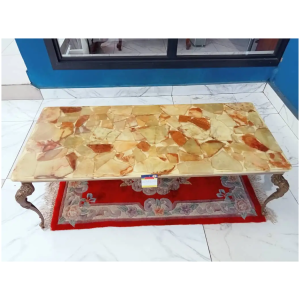 Table basse en marbre pieds en bronze