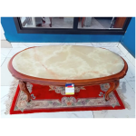 Table basse en marbre pieds en bois
