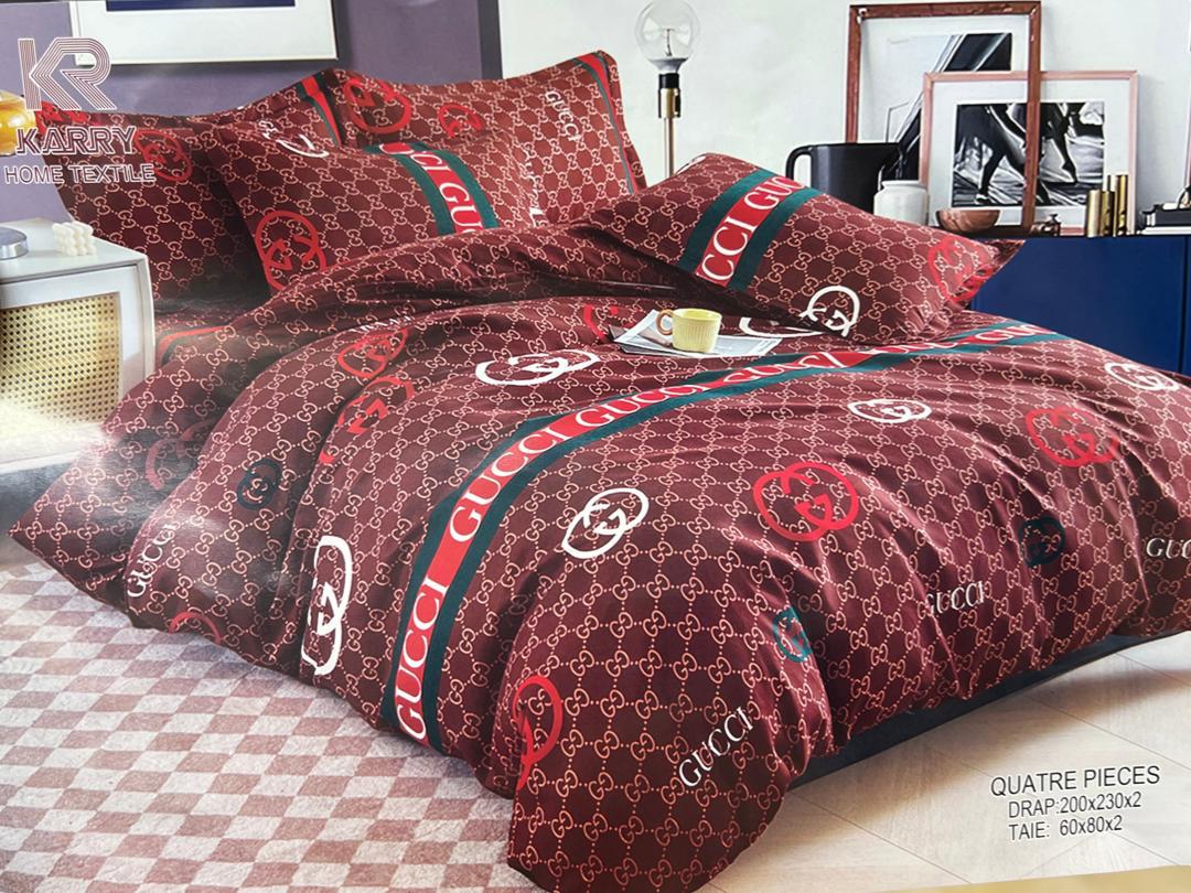 Draps 3 places + 2 Taies Coco Chanel