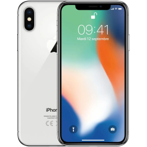 IPhone X - 64Go ROM - 3Go RAM - 12+12MP - Remis à neuf scellé - noir, blanc, rose