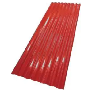 Tôles ondulées rouge