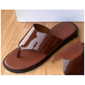 Babouches semi fermées marron P39 à 46