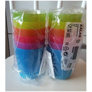 Paquet de 6 gobelets en plastique