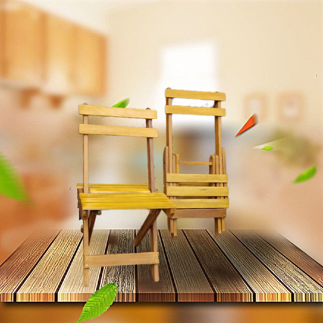 Chaises pliables en bois