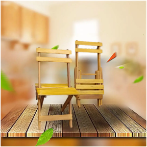 Chaises pliables en bois