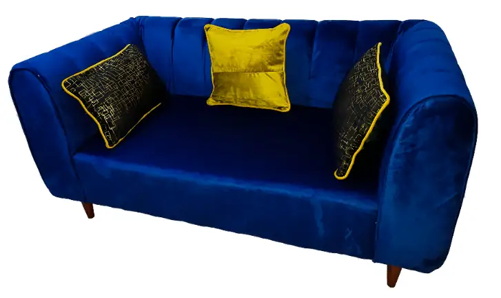 Canapé rembourré 2 places 60cm x 110CM tissu en velours