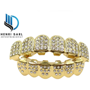 Grillz Dentaire en diamant-or