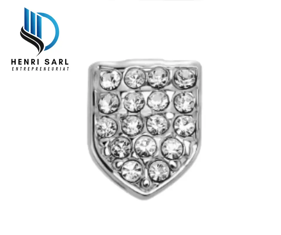 Dent en diamant-argent