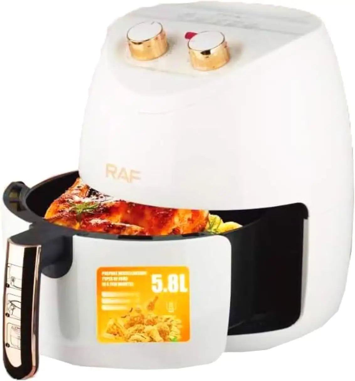 Friteuse RAF à air chaud électrique 5.8L 1500W Air Fryer R.5232W – Image 4