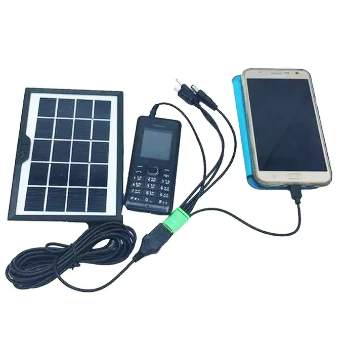 Kit solaire chargeur de téléphone portable  6V 3.8W Cclamp