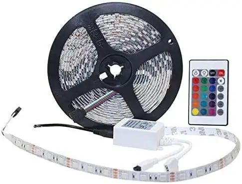 Bande lumineuse LED de 5m étanche avec télécommande kit de lumières – Image 3