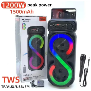 Haut-parleur Bluetooth avec micro 1500mAh TF/AUX/USB/FM