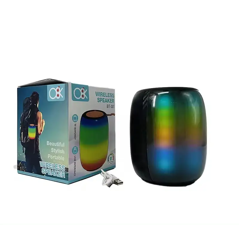 Mini haut-parleur portable étanche BT-301 USB Bluetooth Wireless Speaker woofer – Image 2