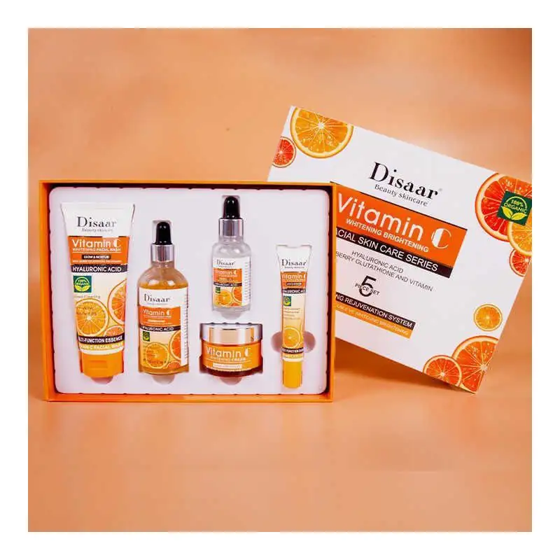 Disaar Pack 5 pcs Soin de visage Anti-age à la vitamine C – Image 3