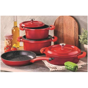 Ensemble Assiette Marmite Poêle Antiadhésive