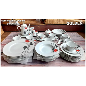 Ensemble 50pcs large plats , plats , tasses , entremets sous tasse , louche ,bols et autres …