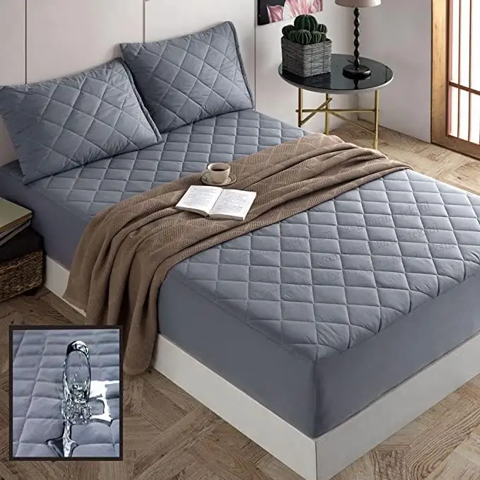 Protège Matelas en Coton Imperméable Anti-Acarien et Souple 140 X 190 – Image 4
