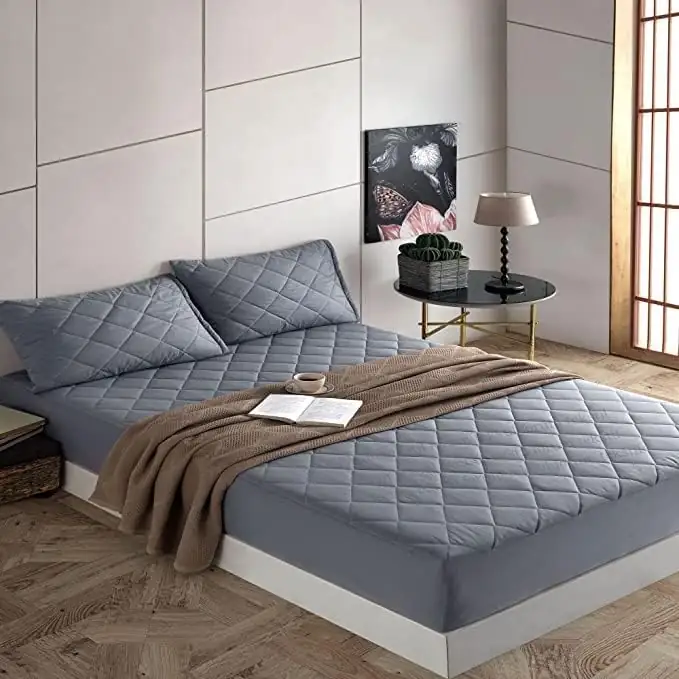 Protège Matelas en Coton Imperméable Anti-Acarien et Souple 140 X 190 – Image 2