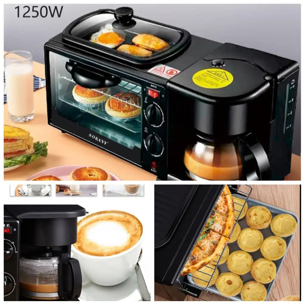 Micro onde Coffee maker Four 3 en 1 SOKANY 1250W