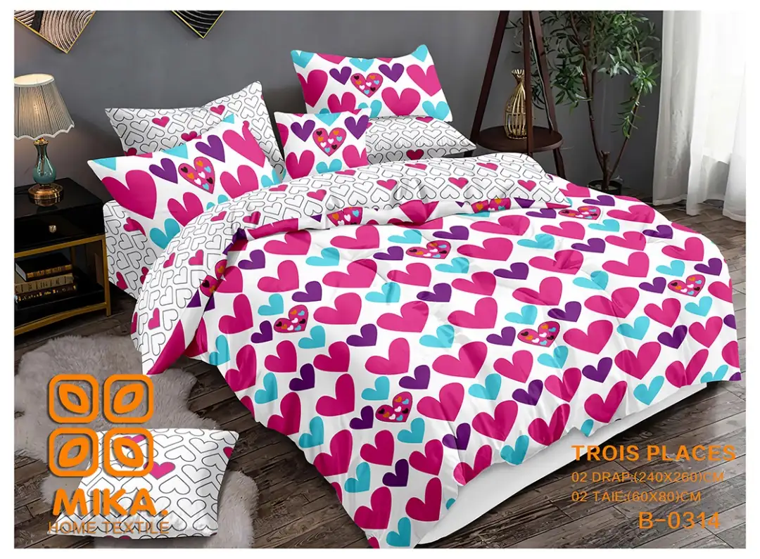 Bedsheets - Draps 3 places et oreillers – Image 4
