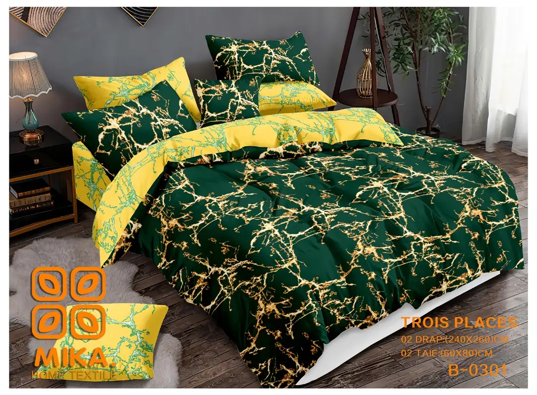 Bedsheets - Draps 3 places et oreillers – Image 2