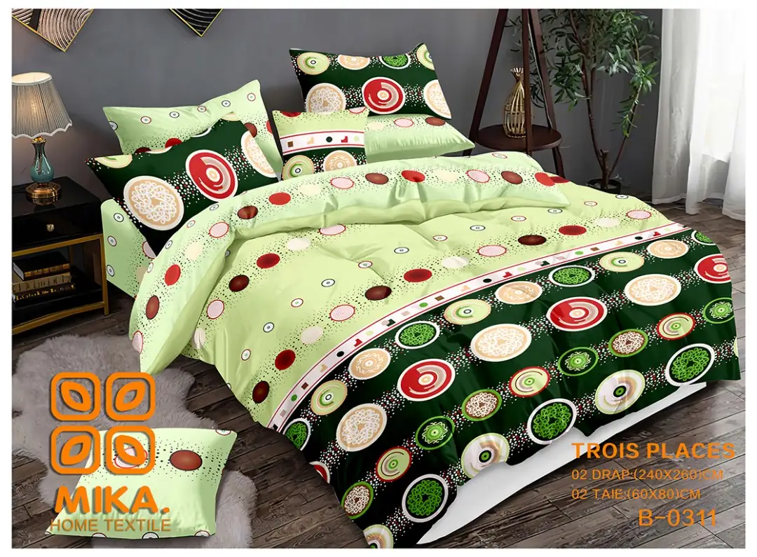 Bedsheets - Draps 3 places et oreillers – Image 5