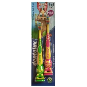 Brosse à dents x2 pour enfants DENTALUX