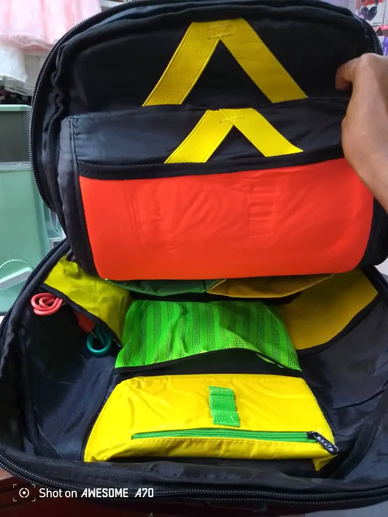 Sac à Dos Antivol Noir-gris, étanche, chargeur USB, grande capacité, pour ordinateur portable – Image 2