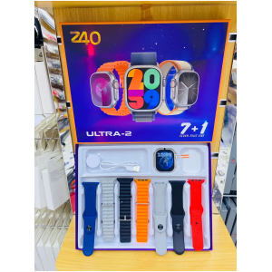 Montre connectée intelligente avec 7 bracelets et un chargeur
