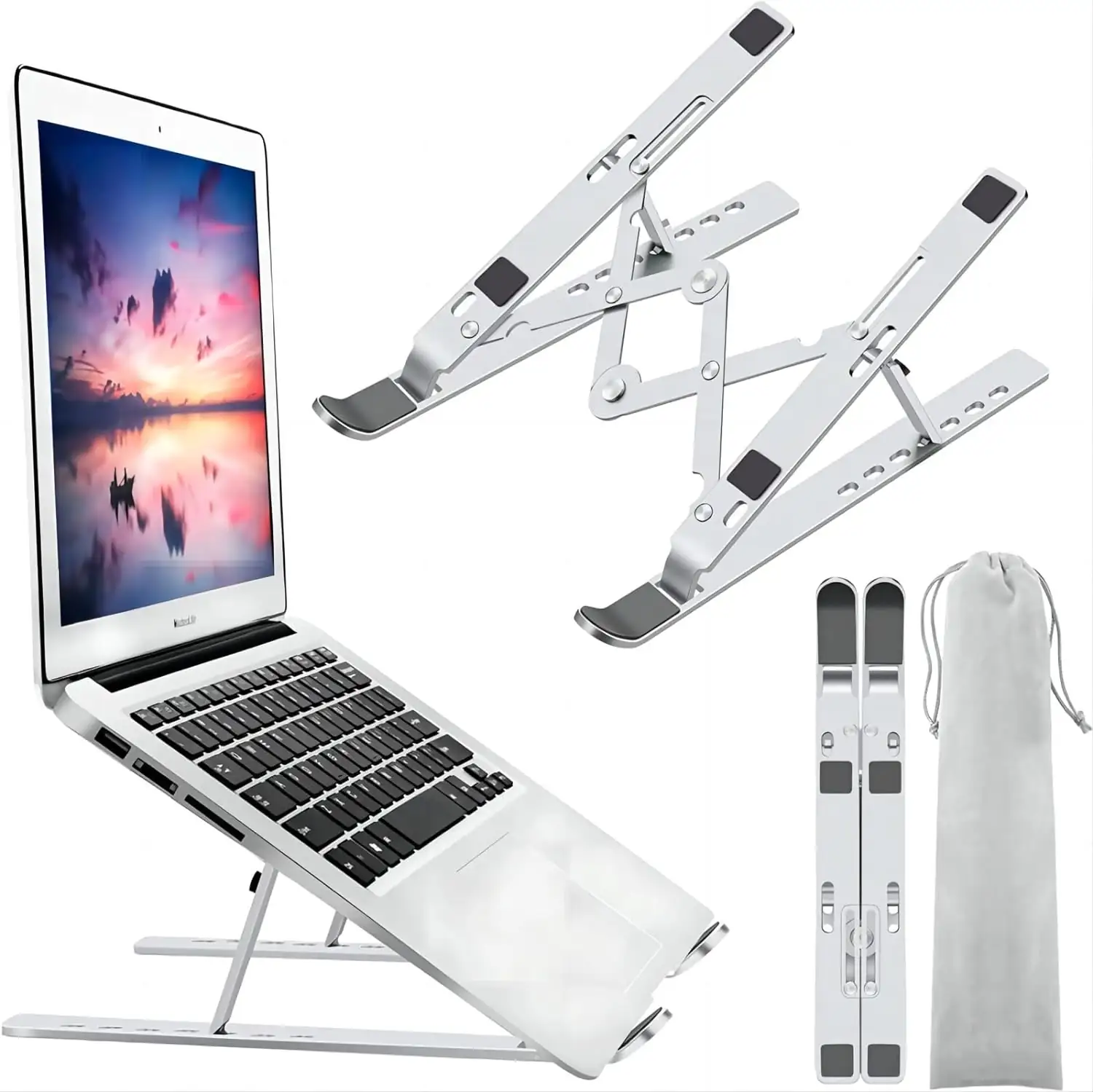Support pour ordinateur en aluminium