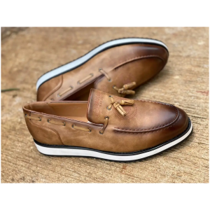 Mocassins hommes marrons et grises