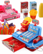 Jouet pour enfant, Simulation de caisse enregistreuse de supermarché, caisse enregistreuse, jeu de rôle avec lumière musicale, caisse enregistreuse