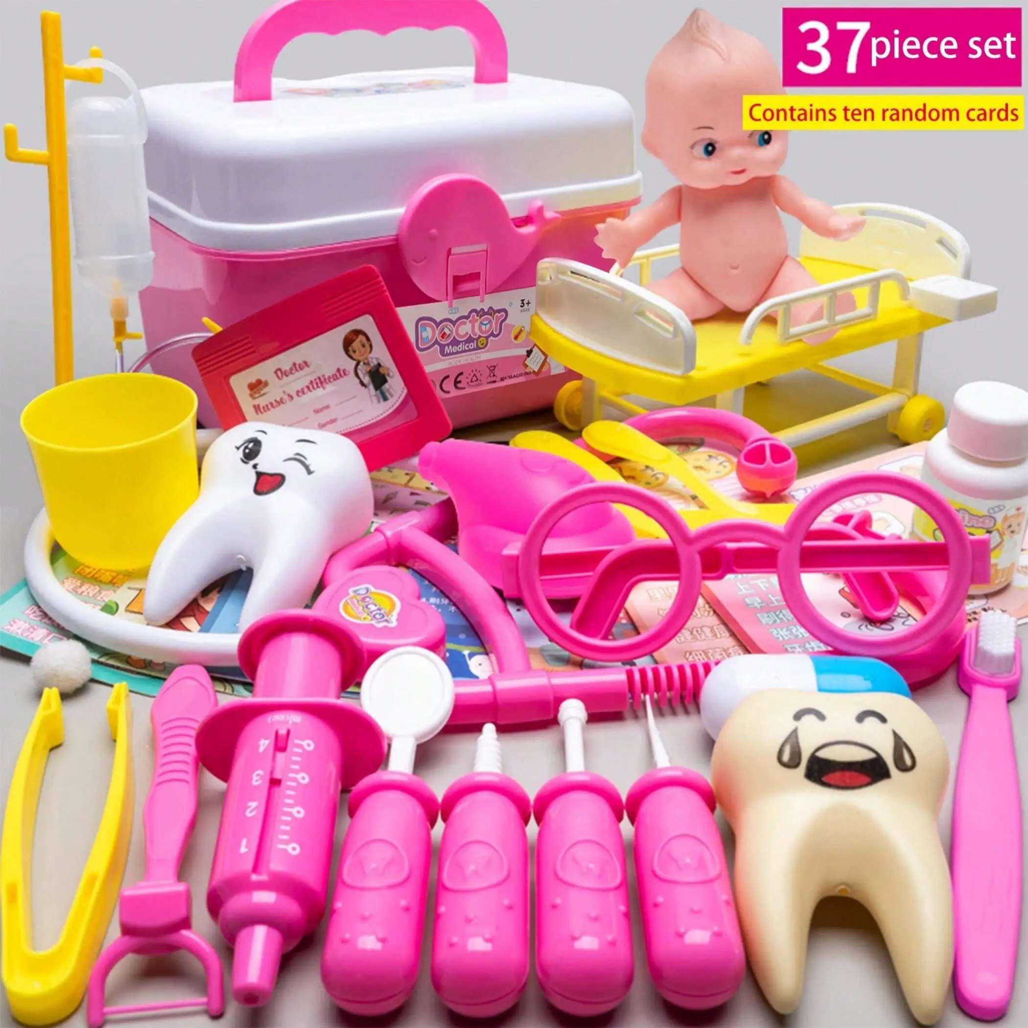 Jeu de docteur Ensemble de jouets éducatifs avec boîte de rangement – Image 4