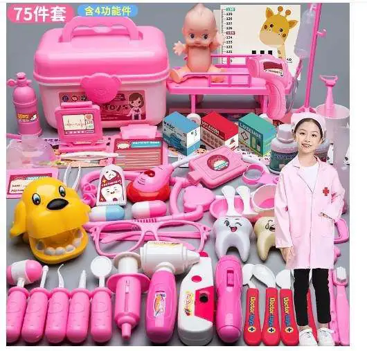 Jeu de docteur Ensemble de jouets éducatifs avec boîte de rangement