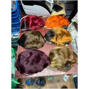 Perruque Pixies avec closure