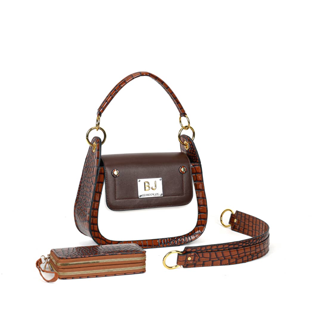 Vue de profil du sac BRANDON JOE montrant ses dimensions et sa fermeture