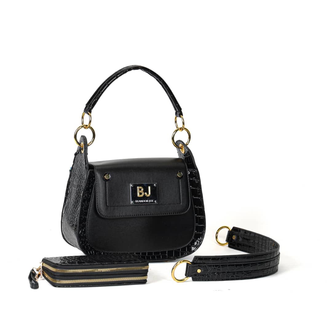 Détail de la fermeture et du logo discret du sac BRANDON JOE