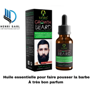Huile essentielle pour faire pousser la barbe (Cheveux) VOJO GROWTH BEARD