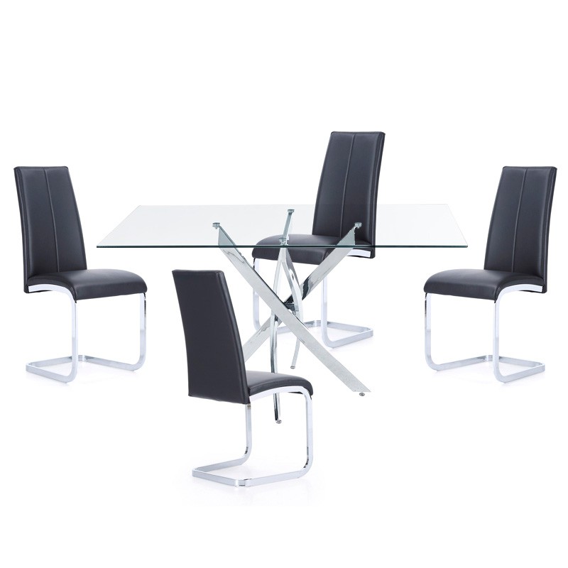 Vue rapprochée de la structure en acier robuste de la table