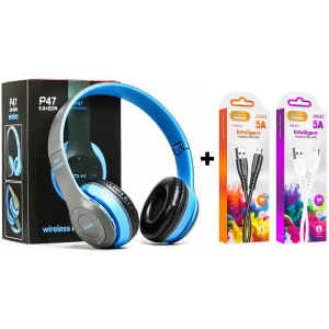 Casque P47 Bluetooth/FM/Carte Mémoire + Cordon USB bout Android 5A charge intelligente Type Micro JOKADE JA043
