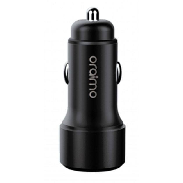 Boîte et chargeur Oraimo OCC 91D, présentant son packaging sobre et le produit