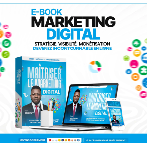 E-book Marketing Digital - Guide Complet pour Débutants & Professionnels (Bonus Groupe Privé Inclus)