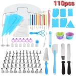 Kit de Pâtisserie 110 Pièces Professionnel - Ensemble d'Ustensiles de Cuisine pour Gâteau - Matériel de Boulangerie Complet avec Accessoires